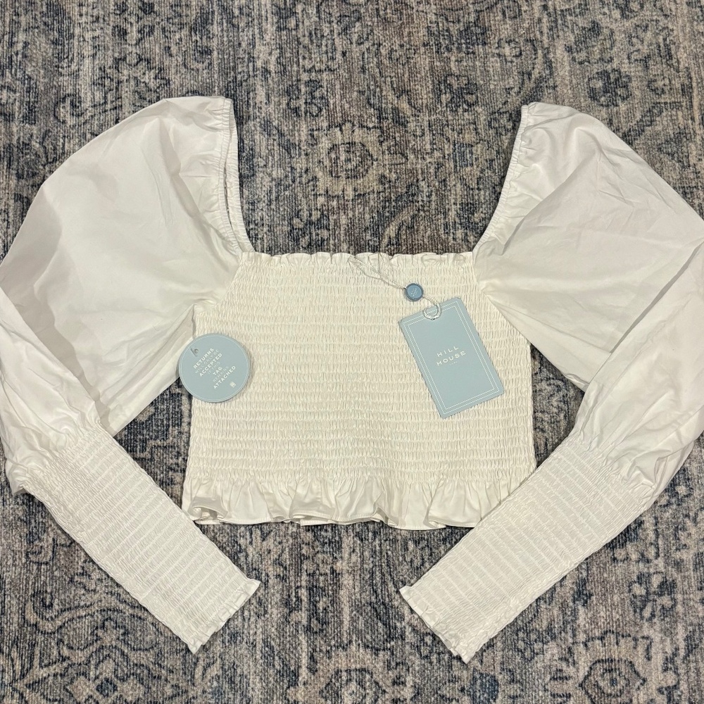 NWT Hill House Home long Sleeve Grace Nap Top size M